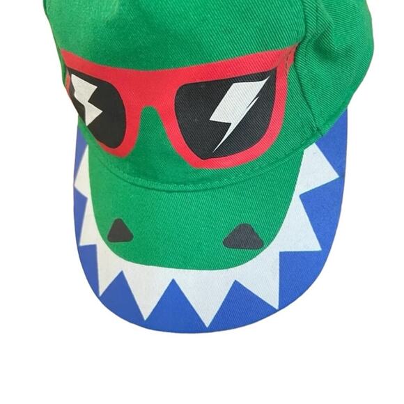 Toddlers hat cap, green alligator, adjustable - Picture 1 of 9